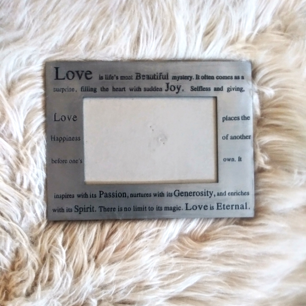 Love is Eternal metal frame